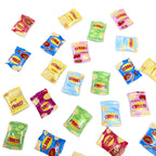 Square Acrylic Beads 26mm Chip Bags Colorful Mixed 50pcs 5