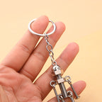 Articulated Alloy Robot Keychain Industrial Design Charm 2