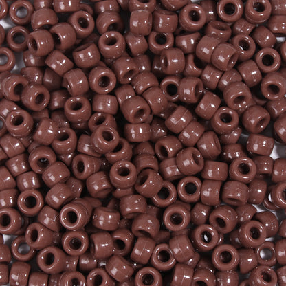 Multicolor Pony Beads Acrylic 9mm Smooth Finish 100pcs 33