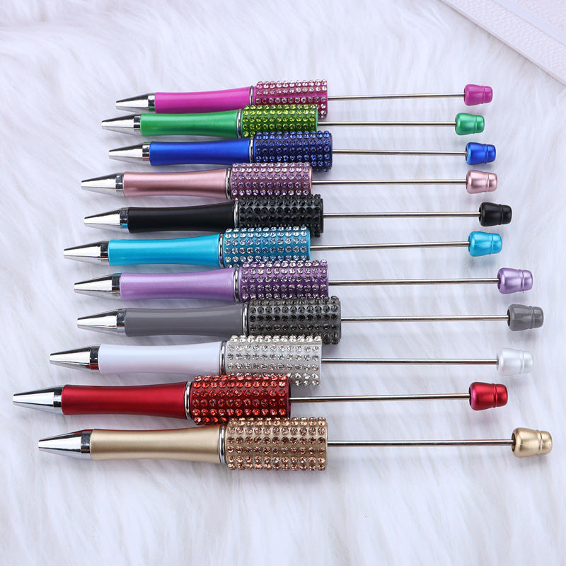 Beadable Pen Rhinestone Studded Metallic Colorful 1.0 mm Tip 5
