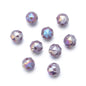 Faceted Round Glass Beads 10mm Cut Surface Multicolor 20pcs 13
