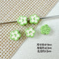 Spoon and Flower Metal Beads 15mm and 9mm Baking Painted 20pcs 19