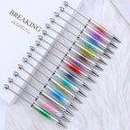 Beadable Ballpoint Pen UV Plating Starry Sky Sequins Gradient Colorful 2