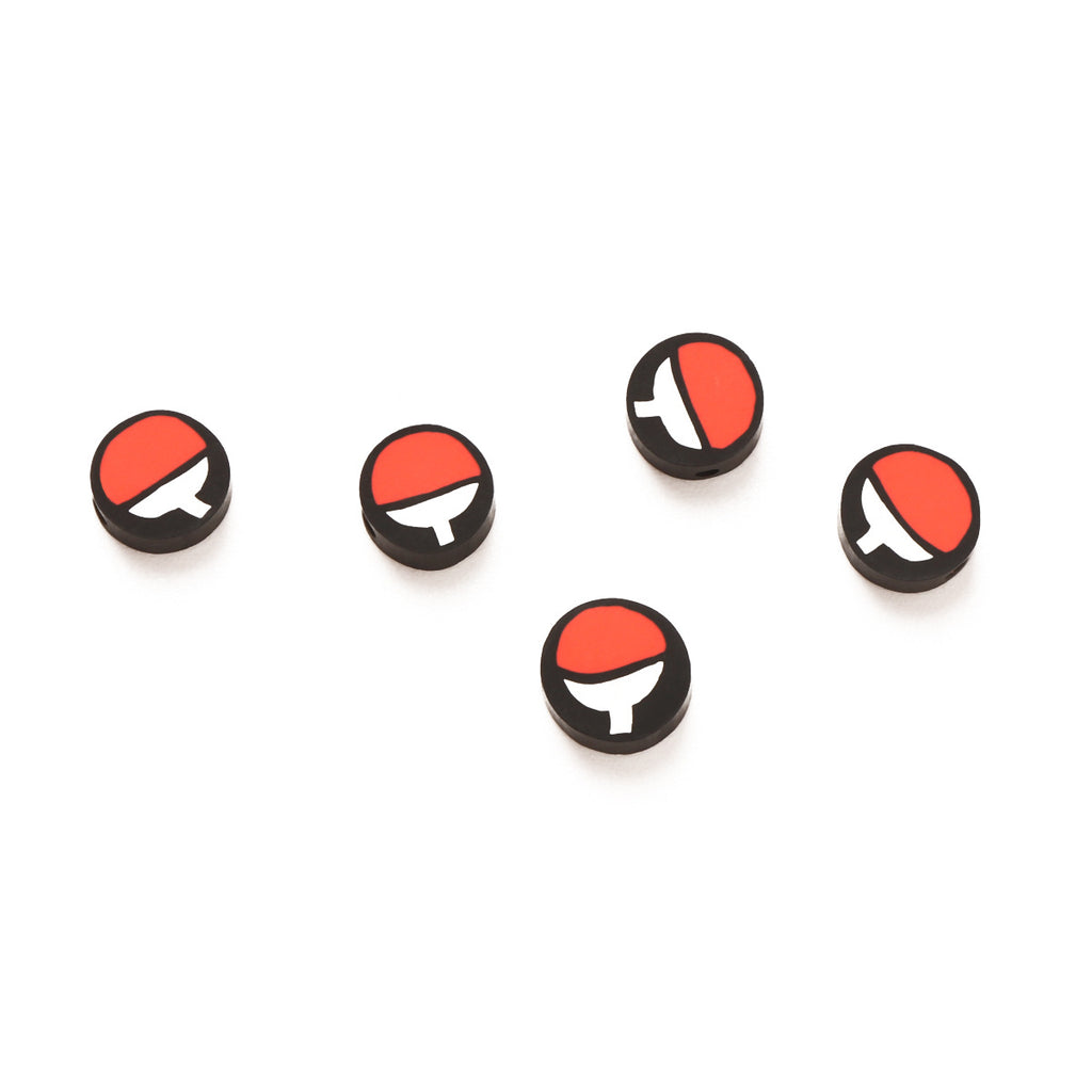 Table Tennis Bat Clay Beads 10mm Polymer Sporty Design 200pcs 5