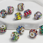 Full Rhinestone Bubblegum Rhinestone Beads 18mm Glam 4pcs 2