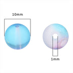 Frosted Round Glass Beads 10mm Matte Gold Fleck Mixed Colors 60pcs 4