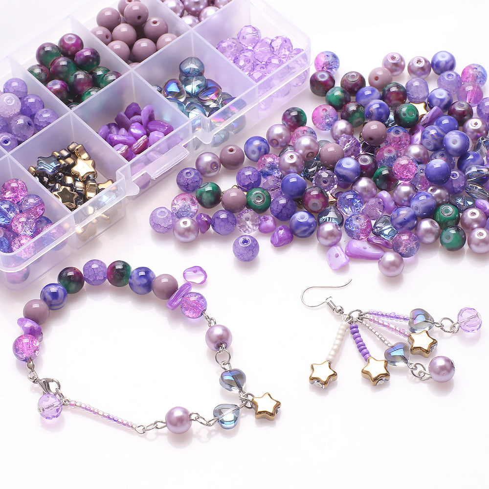 Crackle Round Glass Beads 8mm Pastel Colors Crackled Texture 200pcs 2