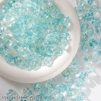 Clear Cartoon Cinnamorol Glass Beads 15mm Mixed Colors 50pcs 15