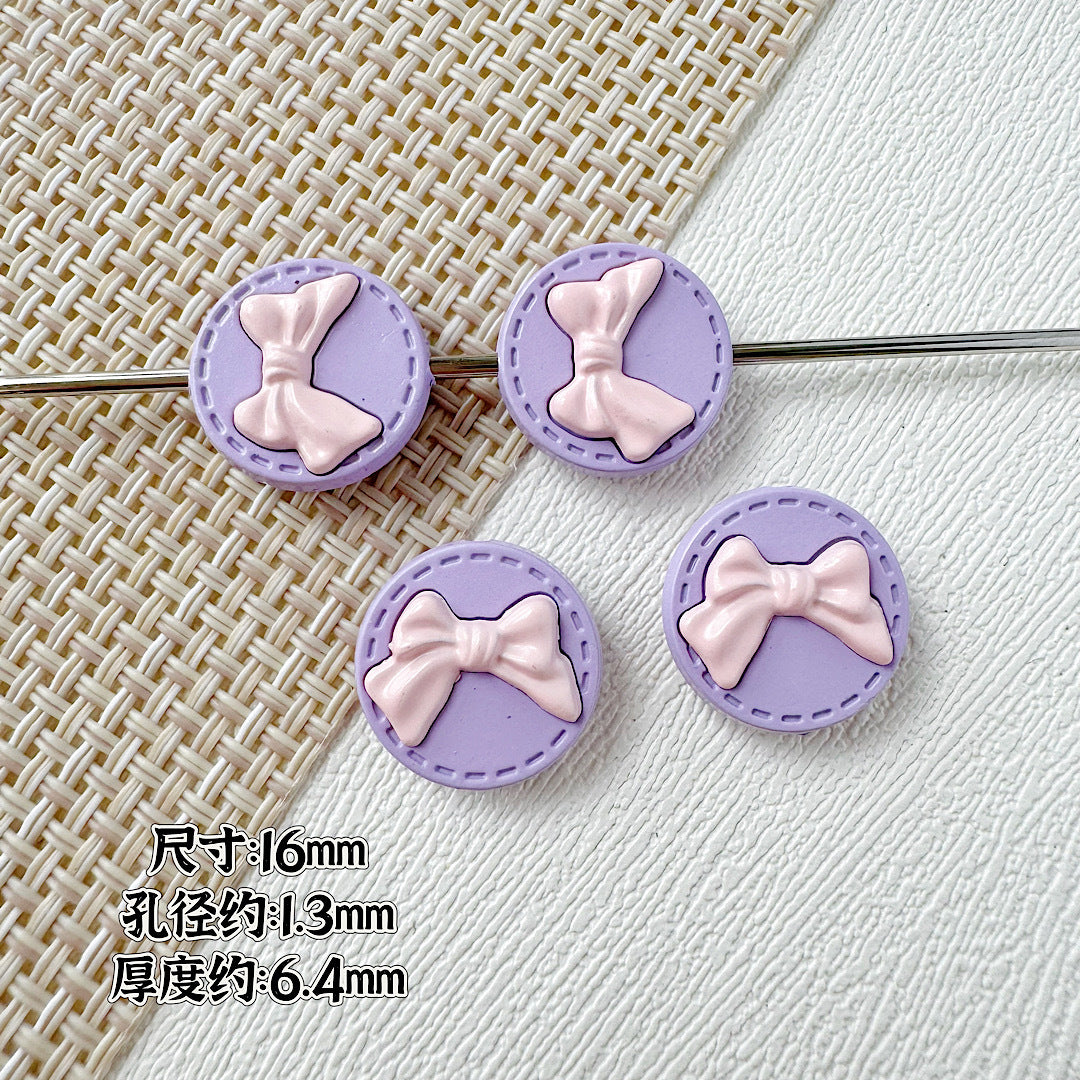 Round Bow Metal Beads 16mm 12mm Baking Painted 20pcs 8