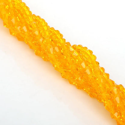 Electroplated Faceted Glass Beads 6mm Transparent Mixed Colors 45pcs 23