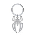 Stainless Steel Halloween Spider Keychain Metallic Finish 5