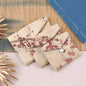 Vintage Chinese Style Brocade Plum Blossom Pattern Snap Closure Pouch 7x8-10x12cm 1pc 7