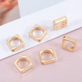 Hollow Geometry Acrylic Beads CCB Plastic Star Heart Flower 100pcs 6
