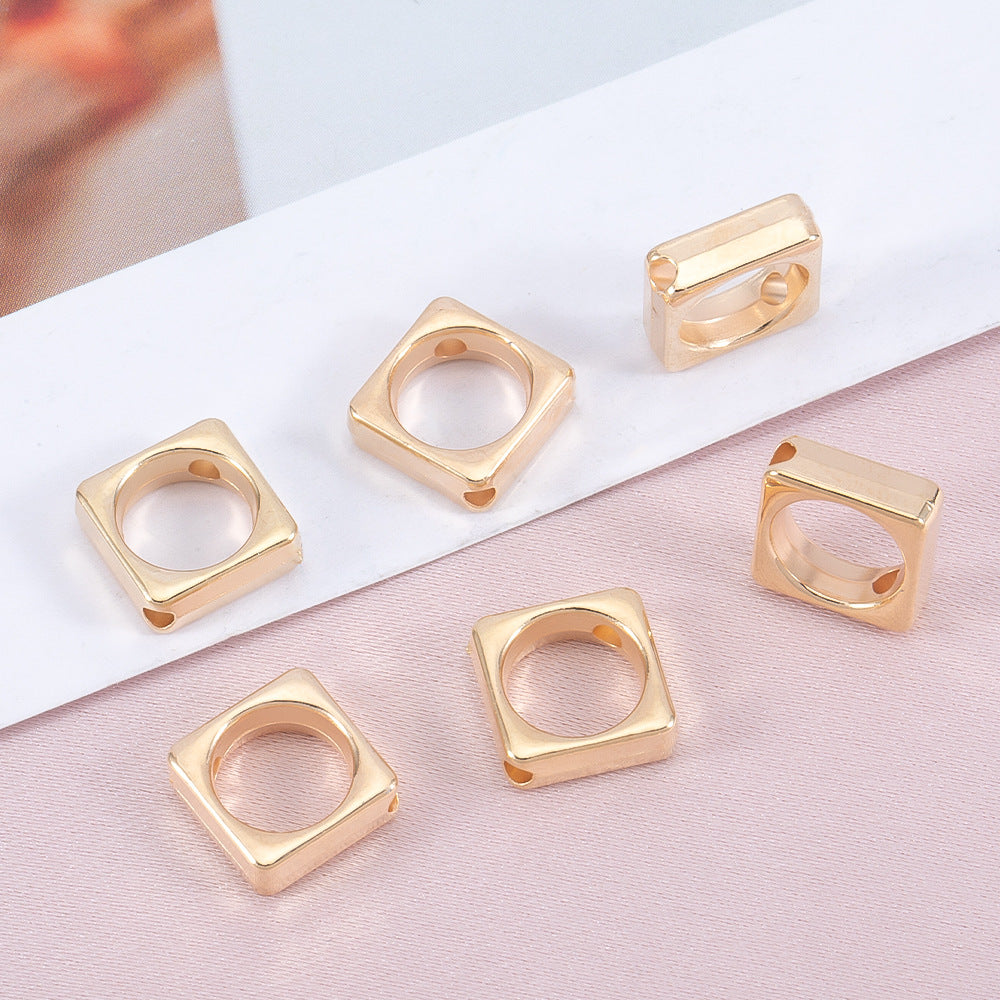 Hollow Geometry Acrylic Beads CCB Plastic Star Heart Flower 100pcs 6