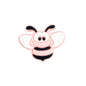 Silicone Focal Beads Bee With Large Eyes Pastel Colors 10pcs 16