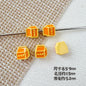 Camera Milk Carton Painted Metal Beads Glossy Enamel 20pcs 20