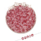 Frosted Round Glass Beads 8mm Pastel Jewel Tones Matte Finish 100pcs 7