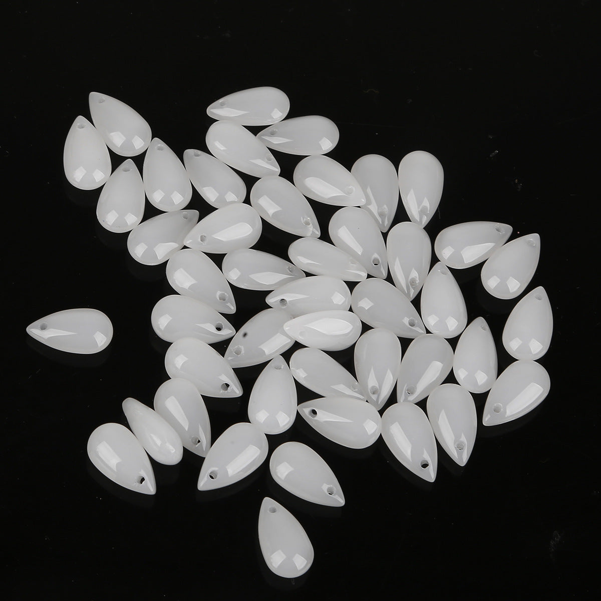 Czech Glass Beads Teardrop 8x14mm Smooth Polished 10pcs 17