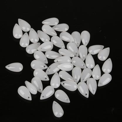 Czech Glass Beads Teardrop 8x14mm Smooth Polished 10pcs 17