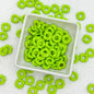Acrylic Wavy Spacer Beads 12mm Baking Painted Colorful 50pcs 16