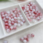 Czech Glass Beads Round 8mm Ink Painting Gradient Pastel 100pcs 15
