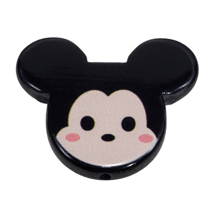 Flat Mickey Minnie Acrylic Beads 40mm Double-Sided 10pcs 7