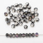 Glass Faceted Spacer Beads 8mm Plating Metallic Color 60pcs 13