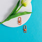Enamel Heart Pattern Zinc Alloy Swivel Buckle Keychain Clasps 20pcs 7