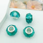 Mixed Design Resin Spacer Beads Green Tone Bulk 40pcs 17
