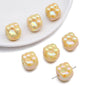 Glossy Fist Acrylic Beads 16mm Pastel Iridescent 16pcs 12