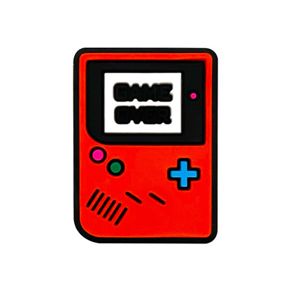 Silicone Focal Beads Nostalgic Handheld Game Console Game Over Text 20pcs 8