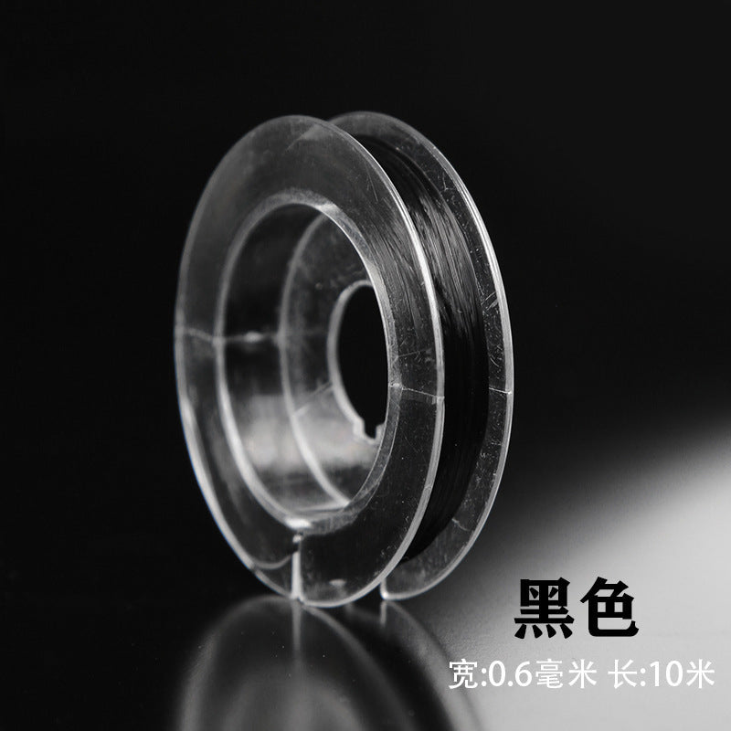 Flat Elastic Spandex Thread 0.6mm Diameter Clear Case 100m 5