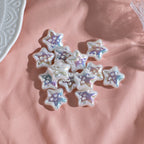 Baroque Star Acrylic Beads 19mm Imitation Pearl ABS Plastic 10pcs 4