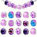 Resin Acrylic Spacer Beads 14mm Violet Purple Tone 30pcs 3