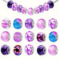 Resin Acrylic Spacer Beads 14mm Violet Purple Tone 30pcs 3