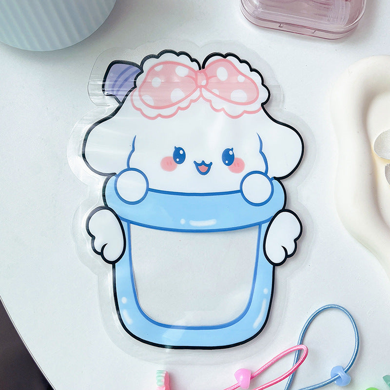 Sanrio Series Bottle Shaped Clear Window Ziplock Plastic Bags 10pcs 13x17cm 7