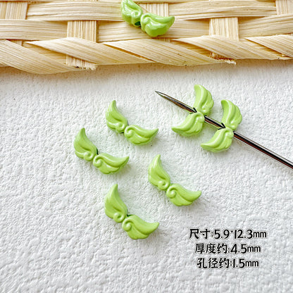 Baking Painted Cheese Animal Metal Beads Whimsical Pastel Colors 20pcs 10
