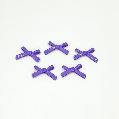 Bow Metal Beads 20mm Baking Painted Polished Alloy 50pcs 15