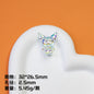 Plating Kuromi Acrylic Beads 32mm Transparent Mixed Colors 20pcs 8