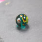 Vintage Phoenix Eye Lampwork Glass Beads 20mm Round 10pcs