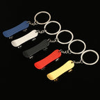 Metal Mini Kick Scooter Keychain Colorful Athletic Charm