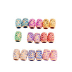 Colorful Winding Rattan Patterned Acrylic Beads 16mm Plastic 100pcs 4
