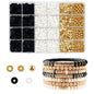 Heishi Clay Beads 6mm Elegant Golden Tone Polymer 1box 9