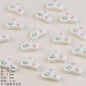 Running Bunny Ceramic Beads 25mm Hand Painted Cute Design 2pcs 6