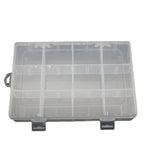 Plastic Organizer Box Clear 12 Compartments Detachable 5pcs 19cm 5