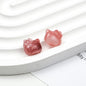 Vintage Hello Kitty Acrylic Beads 11mm Imitation Jade 100pcs 7