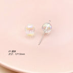 Transparent Bow Series Acrylic Beads AB Colored Plating 5
