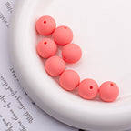 Rubberized Round Acrylic Beads 16mm Solid Color 20pcs 6