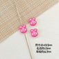 Heart and Rabbit Metal Beads Polka Dot Painted Alloy 10pcs 29