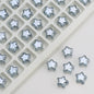 Plated Star Shaped Glass Beads 8mm Rainbow Electroplated 100pcs 18